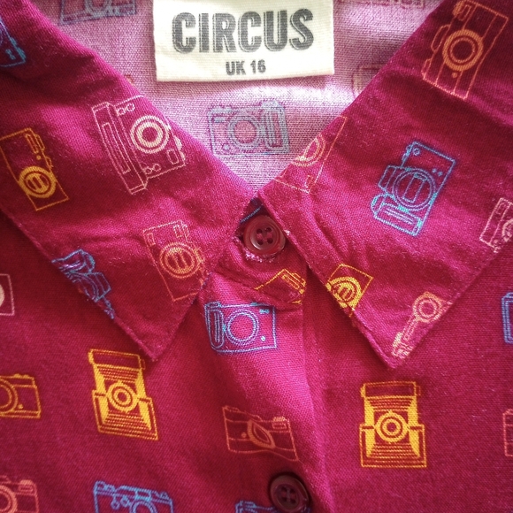 Modcloth CIRCUS "Picture Worth A Thousand Words" Dress NWOT XL 14 UK16 Rayon - Picture 5 of 6